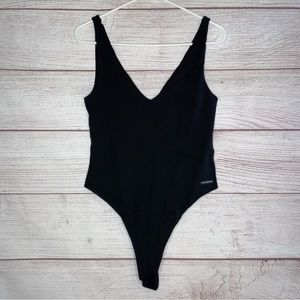 Calvin Klein jeans black thong bodysuit
